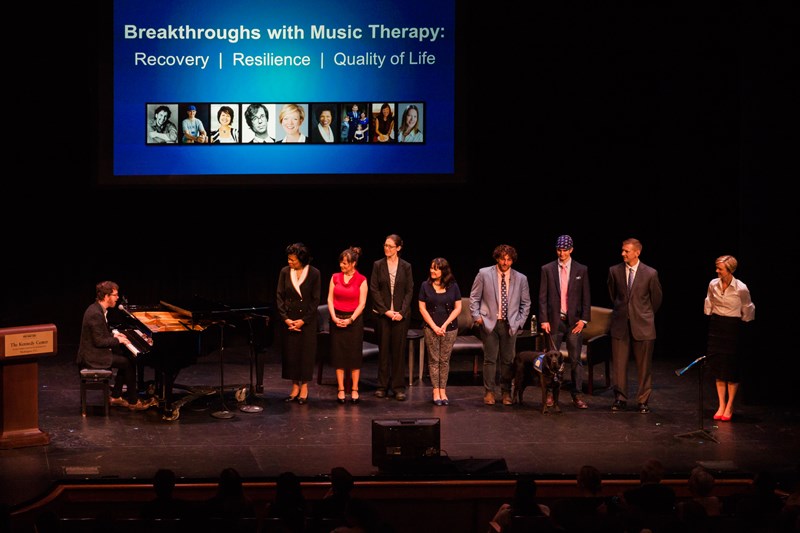 Presenters Onstage for Breakthroughs with Music Therapy - Images by Tracey Salazar
