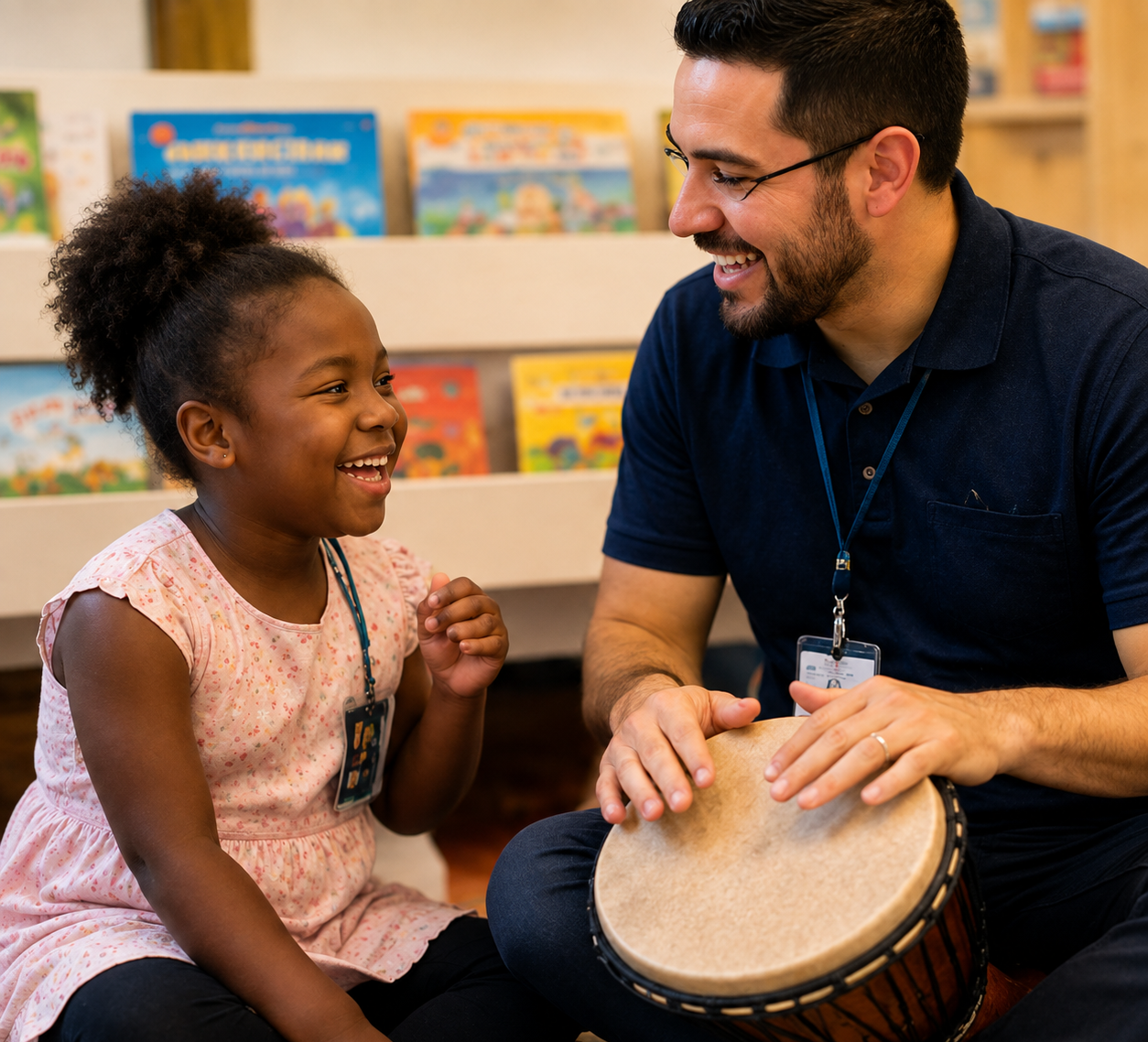 board-certified-music-therapist-leading-drum-based-music-therapy-session-with-young-child