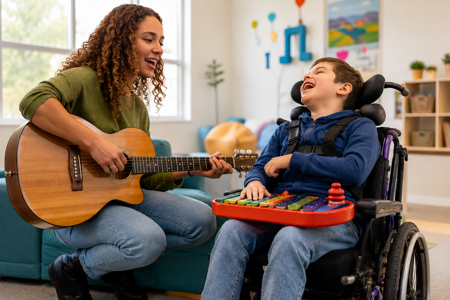 music-therapy-child-wheelchair-guitar-xylophone