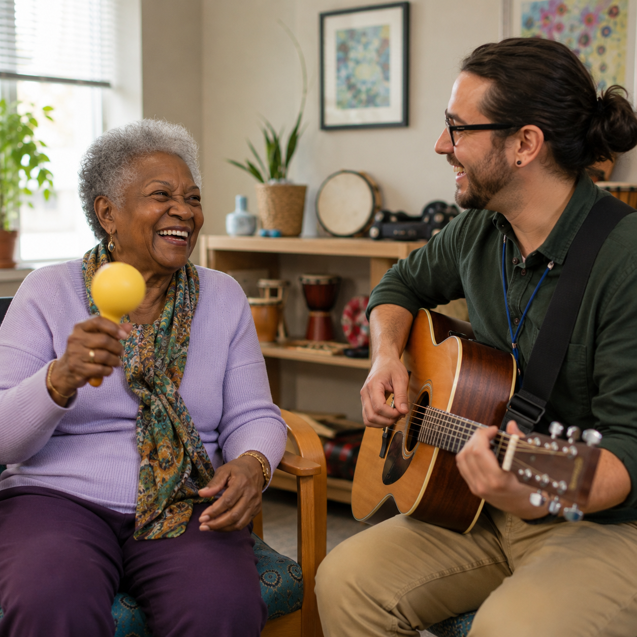 music-therapy-elderly-adult-maraca-guitar-session