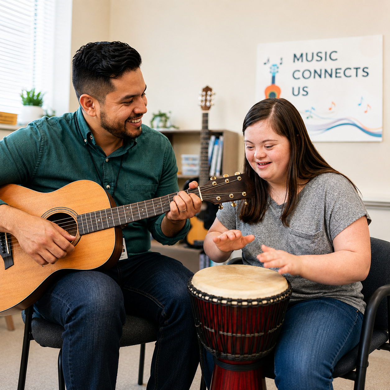 music-therapy-teen-down-syndrome-drum-session