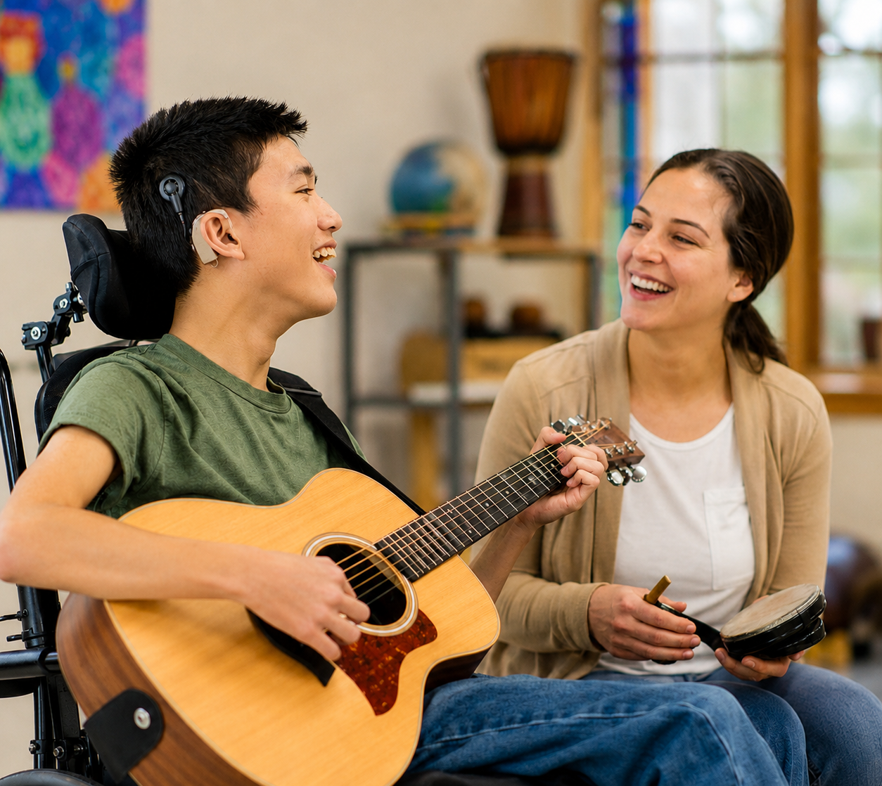 music-therapy-young-adult-with-disability-guitar-session